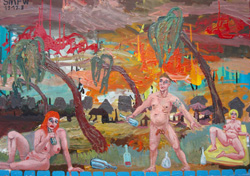Felix Weber Frolicking in Chaos oil and acrylic on canvas 2008_9 19128_70x50